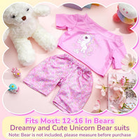 Skicuff pink 2-piece teddy bear pajama outfit with top and pants - view 18