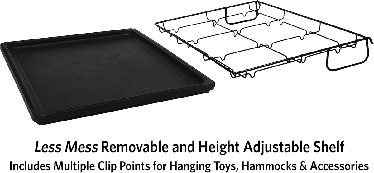 MidWest Homes for Pets 142PAN Replacement Pan for Midwest Cat Cage - Black / 22.8"L x 17.0"W x 3.3"H - image 2