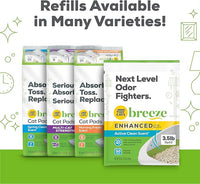 Purina Tidy Cats Non Clumping Litter System, Breeze XL All-in-One Odor Control & Easy Clean Multi Cat Box - 18 lb. Box