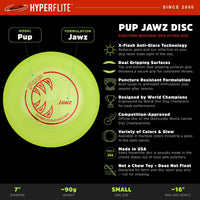 Hyperflite Pup Jawz puncture resistant dog flying disc - view 3
