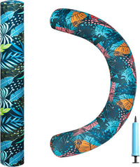 PARENTSWELL inflatable pool noodles 2-pack with flamingo and leaf covers - view 4