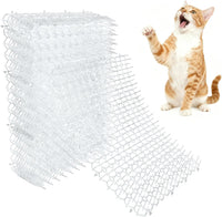 16 X 13 Inch Scat Mat for Cats - 10 Pack / clear