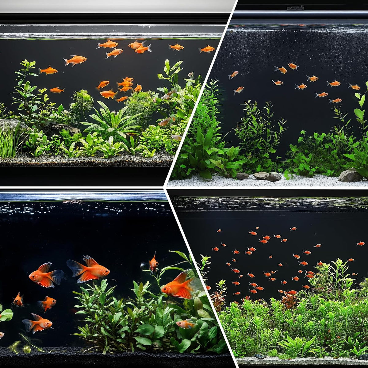 Aquarium Background Paper Decor Fish Tank Backdrop Wallpaper - Matte finish / 19.7”H×59.1"L - image 4