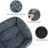 Rectangle Washable Orthopedic Dog Bed for Small - L(30"x 24"x 9") / Grey - image 4