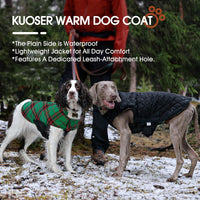 Kuoser Waterproof Dog Coat - Christmas Green / X-Small (Pack of 1) - image 3