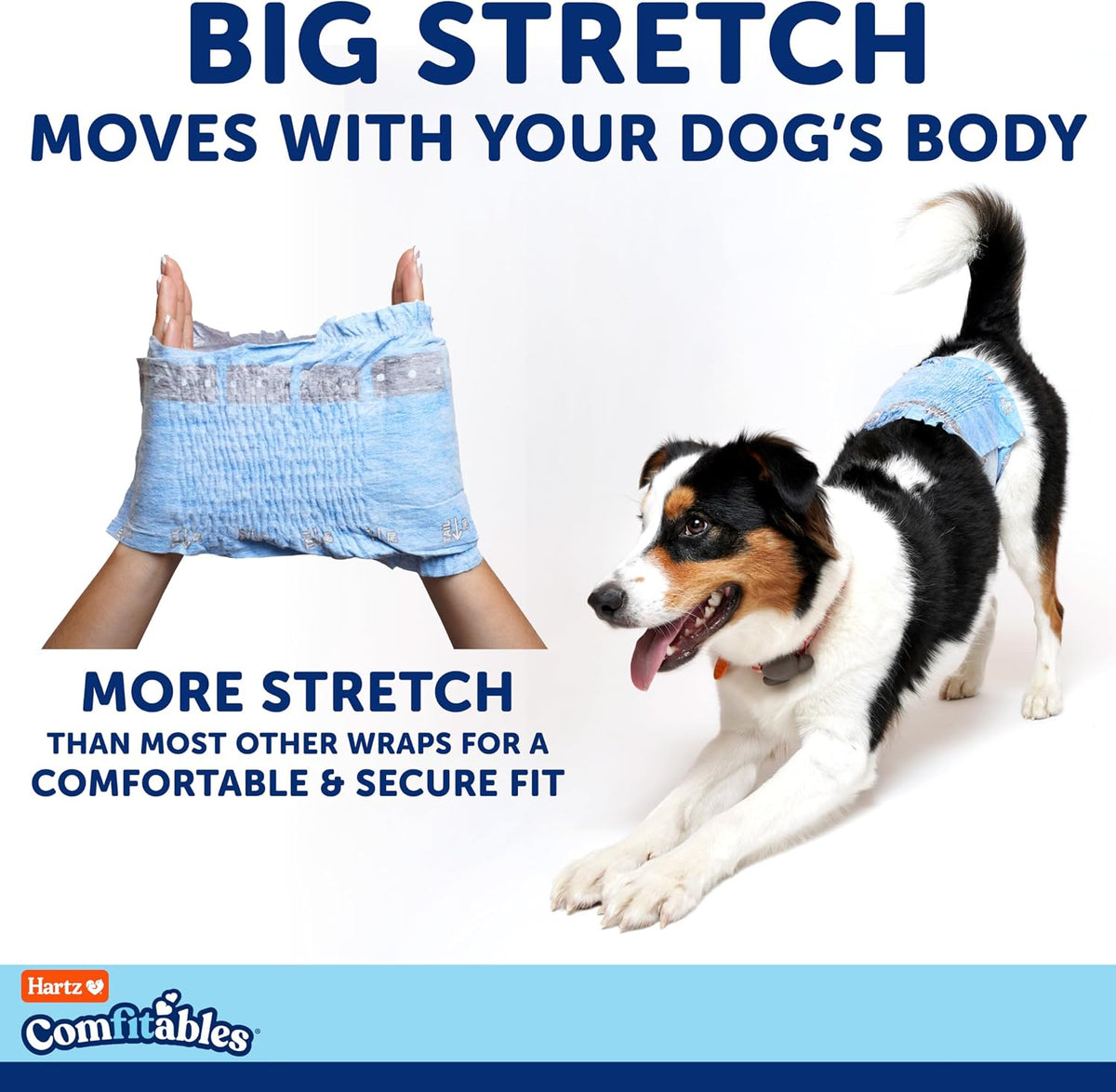 Hartz Comfitables Disposable Male Dog Wraps Stretchy Waistband - Value Pack / Small - image 3