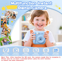 Kids Instant Camera with 64GB SD Card - Blue - image 2