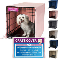 Pet Dreams Dog Crate Cover, 30" - Pink Blush / 30.0"L x 19.0"W x 21.0"H