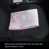 Car Seat Cover Protector Front Seats,for Gym Workout,Running,Swimming,Beach and Hiking,Waterproof Sweat Towel Bucket Seat Covers for Cars SUV Trucks (Pink Marbling, 2Pcs)