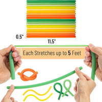 Mr. Pen, Monkey Noodle Fidget Toy, Colorful - Tropical Shades / 18 Pack - image 3