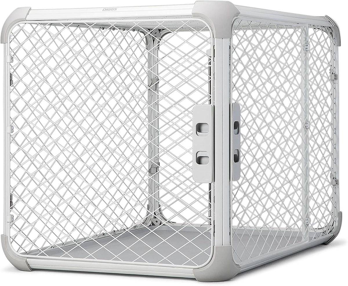 Diggs Evolv Modular Dog Crate for Dogs 16-18" Tall - Large (44.1"L x 30.5"W x 31.9"H) / Ash
