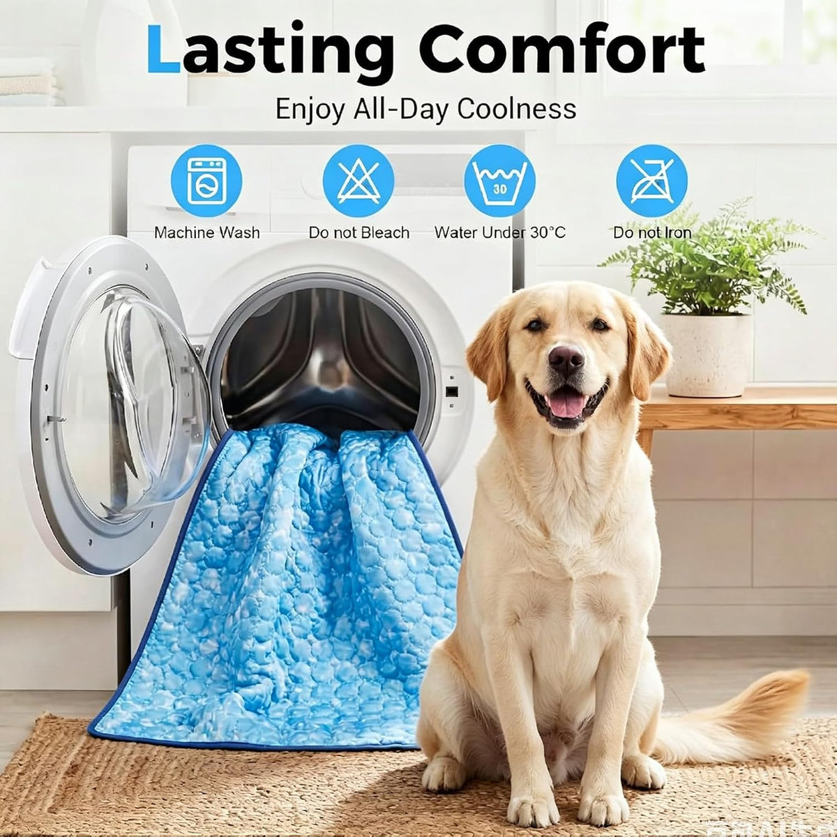 Dog Cooling Mat, Large Cooling Pad for Dogs Cats - XX-Large - image 4