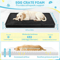 Dog Car Bed, Non-Slip Backseat Extender Pet Mat 50"x24.6"x2" – Essentials for Dogs - Medium (50"L×24.6"W×2"H) / Black - image 3