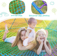 Hapfan 10 ft climbing dome with multi-color cargo net hammock for kids - view 6