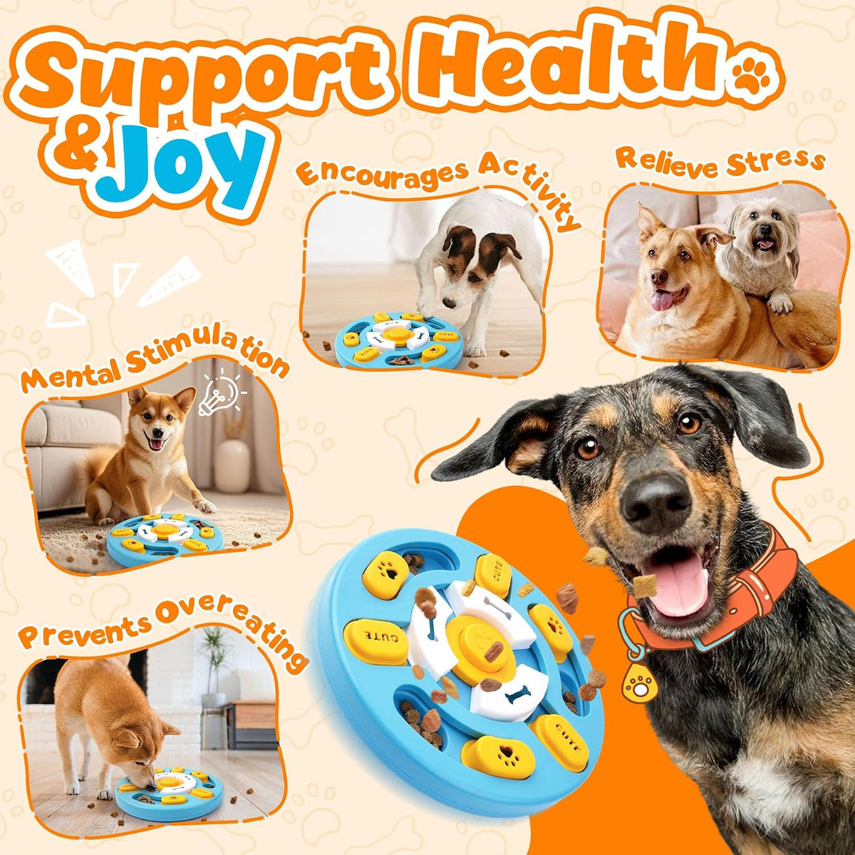 Dog Puzzle Toys with Dog Lick Mat for Small & Medium Dogs – Essentials for Dogs - image 4