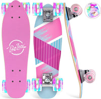 BELEEV 22 inch Skateboards for Kids - Light Pink