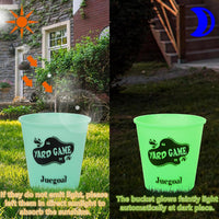 Juegoal giant yard pong game set with glow in the dark buckets, balls and black carry bag - view 3