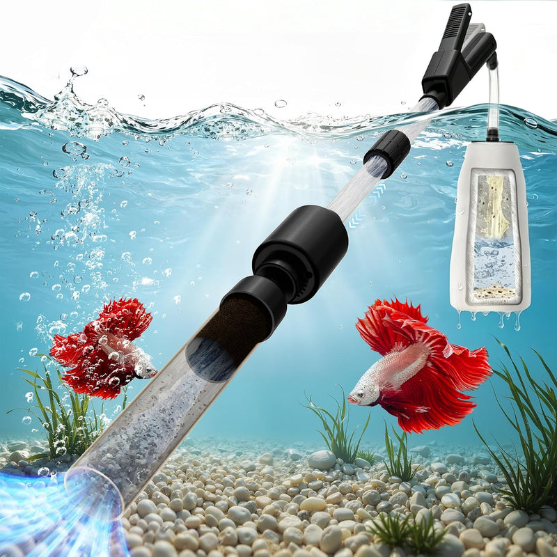 30-100 Gal Fish Tank Cleaner Vacuum Aquarium Vacuum Gravel Cleaner