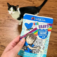 Weruva B.F.F. OMG - Best Feline Friend Oh My Gravy!, Tuna & Duck Devour Me with Tuna & Duck in Gravy Cat Food, 3oz Pouch (Pack of 12)