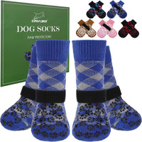 EXPAWLORER Dog Socks for Hot Pavement Summer to Prevent Licking Paws - X-Large / Blue