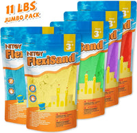 NiToy FlexiSand 11lbs Toy Sand 5 Colors Self-Sticking Non-Toxic - 5 Dark Colors - image 4