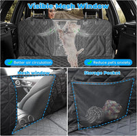 URPOWER XL Dog Back Seat Extender for Crew Cab Truck, Hard Bottom Dog Car Seat Cover Waterproof Dogs Car Hammock Pet Backseat Bed, Pet Truck Accessories for F150 / RAM 1500/ Tundra Crew Cab