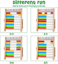 WOODMAM Wooden Abacus for Kids-100 Counting Sticks - image 4