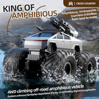 KB KAIBO 1:16 Amphibious Remote Control Car - Silver - image 2