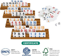 Offelec Double Six Dominoes Set - Poker Suit Rummy Game - image 3