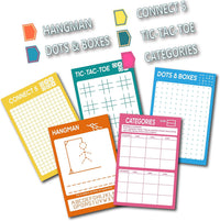GRANDLMOON 5 Portable Travel Game Activities Pad On The Go Plane Trip - 9"X6" - image 3