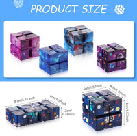Zhanmai 20 Pieces Galaxy Infinity Cube Fidget Sensory Toy - 10 / Fresh Style - image 2