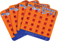 Regal Games Finger-Tip Shutter Bingo Cards with Sliding Windows - Orange