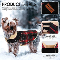 Dog Winter Coats for Small Dogs Puppies - Red / Small - image 2