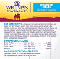 Wellness Petite Entrées Shredded Medley with Braised Lamb, Venison, White Sweet Potatoes & Carrots, 3-Ounce Cup (Pack of 12)