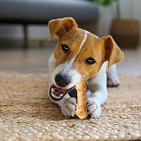 Fieldcrest Farms Nothin' to Hide 3 inch Ultra Knotted Bone Treats - Natural Rawhide Alternative Treats for Dogs, Collagen Based Snack for Heavy Chewers up to 15lbs - Chicken Flavor, 12 Pack