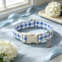 ARING PET Halloween Dog Collar-Cute Fall Dog Collar for Small Dogs - Small / Plaid Blue - image 2