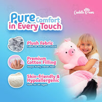 Cuddle Paws Unicorn Plush Body Pillow for Kids, Soft Toy - Pig / Small - 23 Inches - image 2