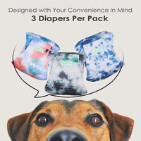 Wegreeco Washable Male Dog Belly Band - X-Large / Tie-dye, Ink - image 2