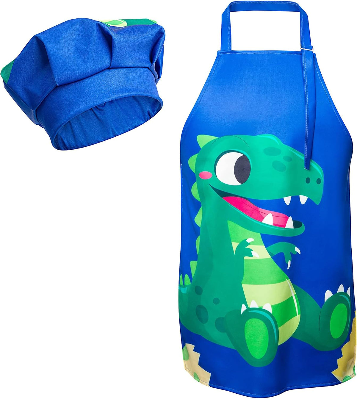 R HORSE Kid Apron and Chef Hat Set - Dinosaur