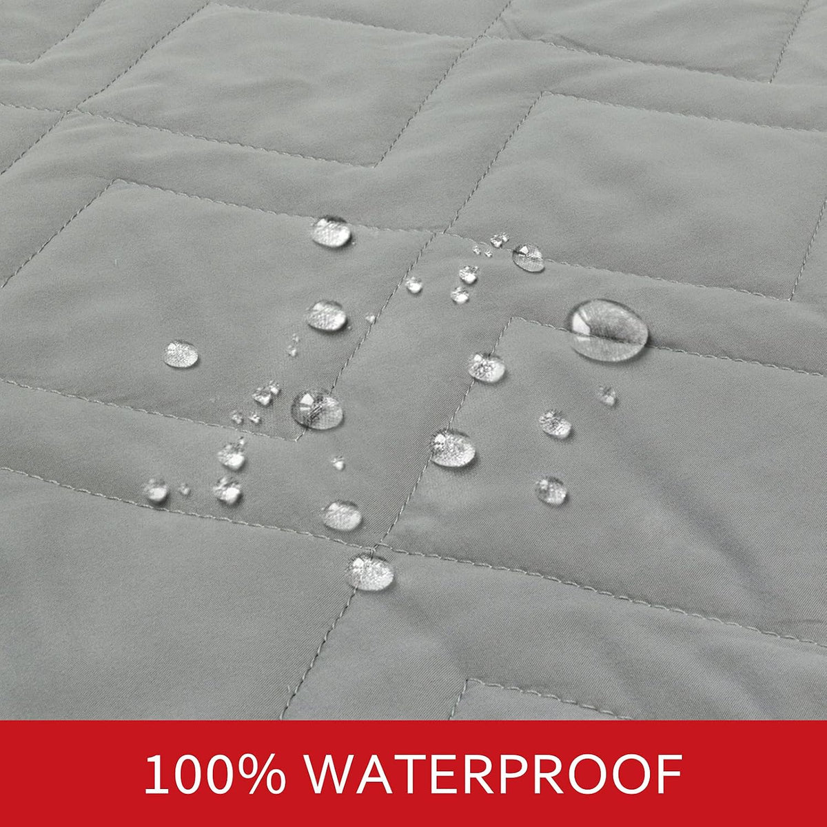 Moonsea Waterproof Blanket Dog Bed Cover with Non-Skid Bottom - 52" X 82" / Grey - image 2