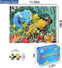LELEMON Halloween jigsaw puzzle for kids with pumpkins and bats in tin box - view 35