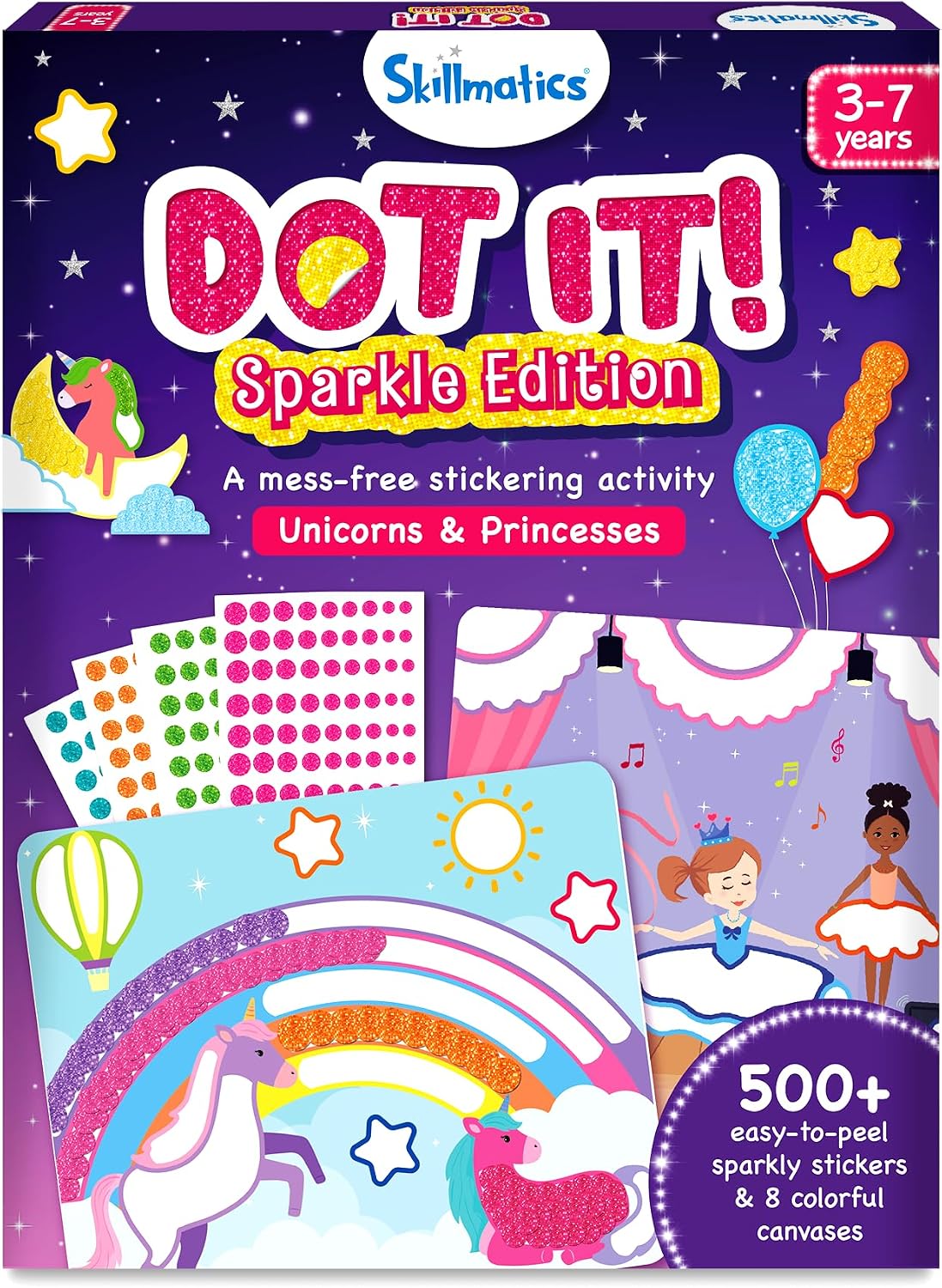 Skillmatics Dot It Sticker Art, Unicorns & Princesses Sparkle - 2. Sparkle Edition