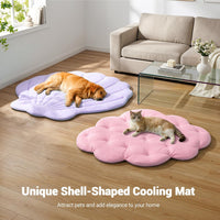 Q-Max>0.4 Dog Cooling Mat, 59''×40'', Blue+Grey - Shell-Macaron Purple / L - image 4