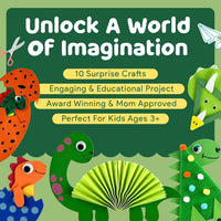 Mumaloo Arts and Crafts Kit for Kids, 10 Projects Ages 4, 8 - Dinosaur - image 2