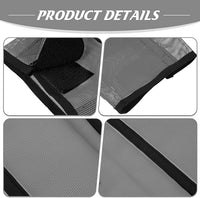 Jexine 12 Fly Boots for Horse Set of 12 Loose Breathable Mesh Horse Fly Sheets Protective Horse Leg Wraps Leggings for Preventing Flies and Mosquitoes Bites (Gray)