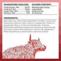 BIXBI Rawbble Freeze Dried Dog Food, Beef Recipe, 26 oz - 98% Meat and Organs, No Fillers - Pantry-Friendly Raw Dog Food for Meal, Treat or Food Topper - USA Made in Small Batches