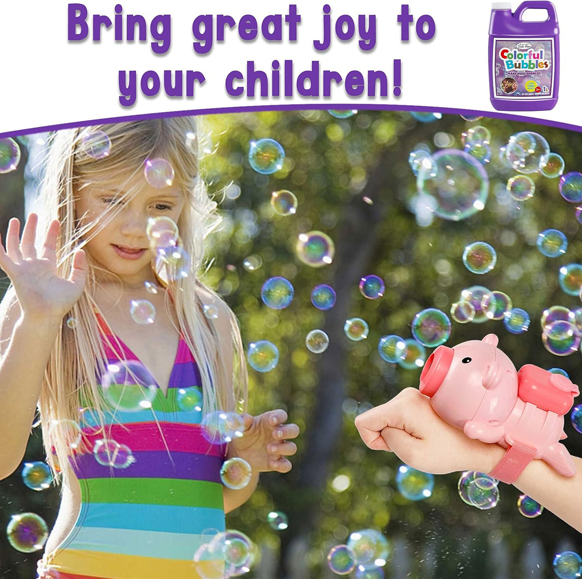 Lulu Home 33.8 OZ/1 L Concentrated Bubble Solution - Purple - image 3