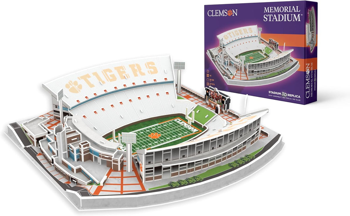 Pro-Lion 3D Jigsaw Puzzle of Michigan Wolverines Stadium 106 Pieces - Clemson Tigers