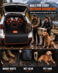 SUV Cargo Liner for Dogs,Waterproof Dog Trunk Cover with Side Flaps – Essentials for Dogs - Dog Paw / L - image 2