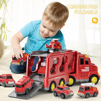 Fire Truck Toys for Kid 3-5 - Red / 7in1 - image 3